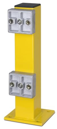 kaiserkraft | Rammschutz-Pfosten BLACK BULL | zum Aufdübeln | für außen | verzinkt und kunststoffbeschichtet