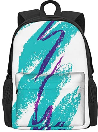 AABSTBFM 90er Jahre Cup Design Damen und Herren Laptop Rucksack Reiserucksack Sport Turnbeutel Schultaschen für Kinder Mädchen Jungen, Schwarz, Schwarz , One size