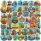 World Landmark Stickers for Laptop (50 PCS),Gift for Children Teens Adults Girl Boys,Waterproof Stickers for Water Bottle,World Travel Vinyl Stickers for Scrapbook,Skateboard,Bike,Phone,Dairy