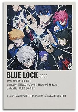 JEAM Blue Lock Ästhetische Bilder Einzelzimmer Dekor Wohnheim Wanddekoration Kunst Poster, Albumcover Bild Dekor Poster 30 x 45 cm ungerahmt