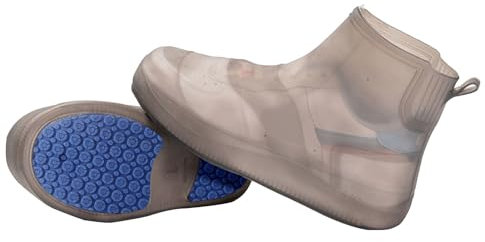 HIUOUIH Copriscarpe Impermeabili Copri Scarpe per Pioggia Riutilizzabili Copriscarpe Antipioggia Pieghevoli Lavabili per Uomini Donne Rain Snow Day Strade Fangose, XL