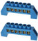 ECSiNG Morsettiera Elettrica a 6 Fori, Ponte, Vite e Crimpatura, Blu, Plastica