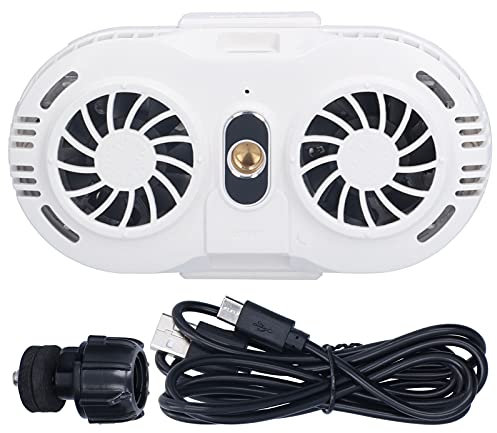 TOTITOM Gaming Controller, Video Gaming Controller, Mobile Phone Cooler Fan Retractable Mute Cellphone Radiators with Dual Semi Conductor Cooling Chip for Phones (White)