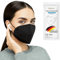 TubeRoo FFP2 Maske schwarz 10 Stück Masken aus Deutschland, Made in Germany, weiche runde Ohrschlaufen Bänder, Atemschutzmaske, Mundschutz