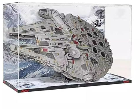 Acryl-Vitrine für Lego 75192 Millennium Falcon, staubdichte Box, Aufbewahrungsbox, transparente Box, Displaybox, kompatibel mit Lego 75192 (nur Hülle, kein Modell)