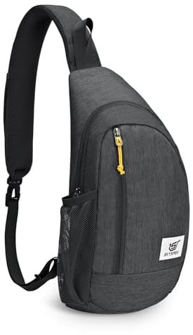 SKYSPER Brusttasche 9L Schultertasche Leichte Sling Bag Herren Klein Schulter Tasche Crossbody Backpack mit Anti-Diebstahl Umhängetasche für Wandern Reise