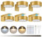 Lightsjoy 6 Pack Picture Light for Wall Battery Operated 3 Colors Rechargeable Wall Lights Wireless Dimmable and Timer Art Lamp for Painting Remote Control, Gold