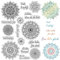 craspire Floral Clear Stamps Deutsches Segenswort Mandala-Blume Wiederverwendbarer Poststempel Transparente Silikonstempelsiegel Für Die Erstellung von Tagebüchern Und Karten Dekorieren Scrapbooking