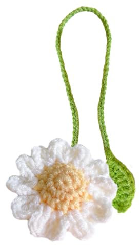 Lesezeichen mit Sonnenblumenmotiv, handgefertigt, gestrickt, angehende Pflanze, Blume, Lesezeichen, Lesezeichen für Lehrer, Buchliebhaber