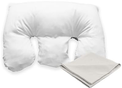 My Neck Kissen & Lyocell-Edelsatin Kissenbezug (50x70 cm), Elfenbein: Orthopädisches Kissen für Nackenschmerzen, Allergikerfreundlich, Maschinenwaschbar, Seitenschläfer & Rückenschläfer - HEFEL