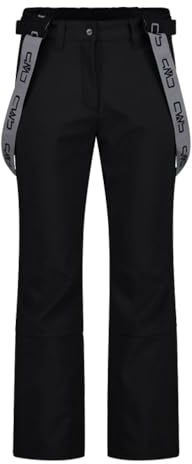 CMP Salopette Donna da Sci in Softshell, 34W4326 (Nero, XS)