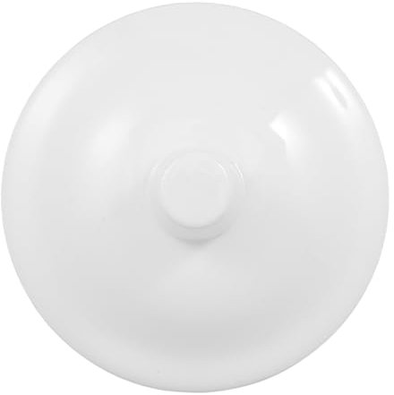 GRIRIW Weißer Keramikkappen Ersatz Für Kaffeetassen Porzellan Deckel Für Teekannen Und Trinkbecher Ideal Für Kaffee Tee Und Milchgetränke