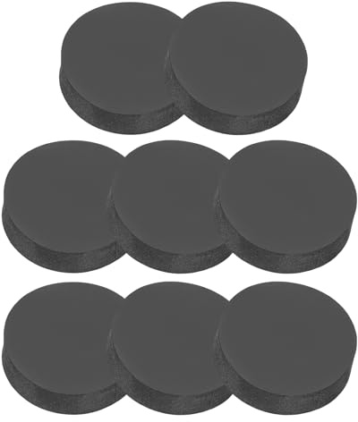 PATIKIL Rondelle Caoutchouc Ronde 8 Pcs Entretoise Anti-Vibration 30mm OD x 8mm Épais Patins pour Meubles pour Climatiseurs Lave Linge Fabrication de Joints Bricolage, Noir