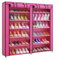 BURAKH 6 Tier Shoe Rack Organizer for 36 Pair Shoes, Shoe Cabinet Storage Shelf Holder - Shoe Rack (Pink)