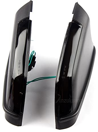 Indicator Rear View,Spiegelblinker 2 Stücke Bernsteinfit Passend für VW Polo MK4 9N 2005-2007 2008 2009 Facelift Auto Dynamisches Blinker Blinker Lichtseite Spiegellampe