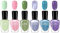 Quick Dry Nail Polish Set, 6Pcs Summer Colors Pastel Nail Varnish Kit, Long Lasting Pink Mint Green Glitter Blue Purple Beach Nail Polish- No Need Cure Nail Gel Polish Non-Toxic for Home Nail Art