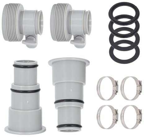 Kit d'adaptateurs pour tuyaux de piscine, raccord fileté en PVC robuste pour diverses pompes GPH, générateurs et systèmes au sel, ensemble de 4 pièces