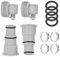 Kit d'adaptateurs pour tuyaux de piscine, raccord fileté en PVC robuste pour diverses pompes GPH, générateurs et systèmes au sel, ensemble de 4 pièces