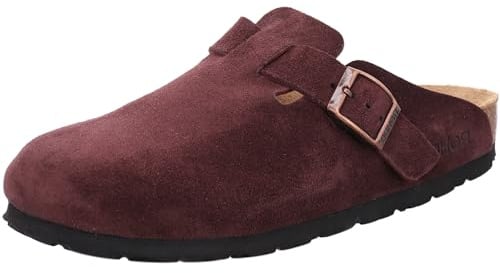 Rohde Damen Clog Pantolette aus Velourleder mit Tieffußbett Alba 6071