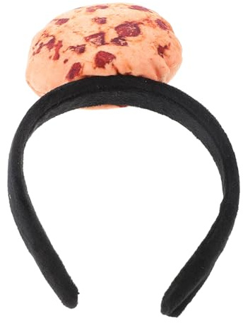 WEKADRIN Plüsch Cookie Stirnband für Karneval und Partys Vielseitiges Keks Cosplay Haarband für Mädchen Cartoon Design Bequemes Party Accessoire