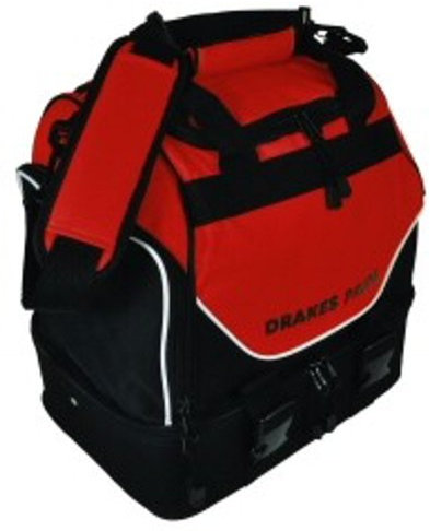 Pro 'Midi' Double Decker Bowls Bag (Red & Black)