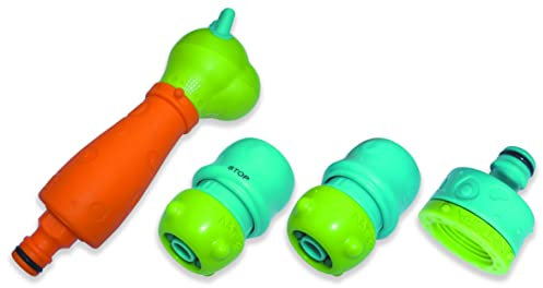 4-tlg. Gartenbrause-Set für Kinder, Brause, Spritzbrause, Schlauchkupplung