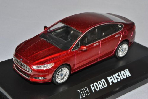 Greenlight Ford Mondeo Limousine Rot Fusion MK5 Ab 2013 1/43 Modell Auto mit individiuellem Wunschkennzeichen