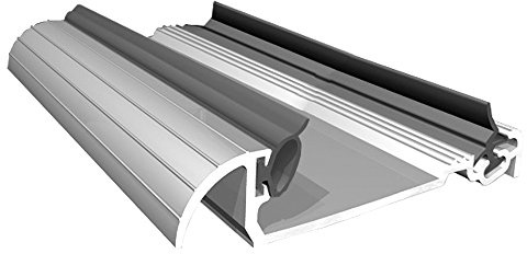 Exitex Macclex 15/56 914mm Aluminium Threshold Draught Cill (Aluminium) | Fits inward-opening doors up to 56mm thick with 13mm clearance, includes screws and plugs, trims to fit
