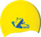 Seac Silicone JR Gorro de piscina para niños en silicona, Unisex niños, amarillo, Small