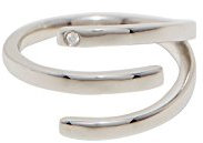 Esprit ESRG00161417 Damen Ring Iva Sterling-Silber 925 Silber Weiß Zirkonia 17,2 mm Größe 54