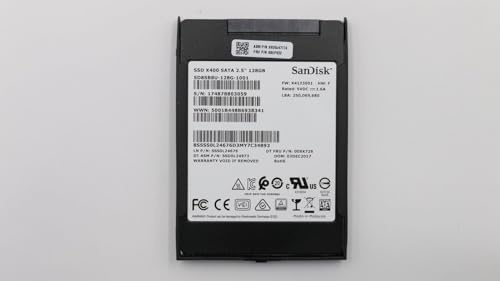 Lenovo 128GB 2.5 SATA SSD, 7mm Thickness, FRU00UP632