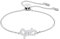 Swarovski Lifelong Bow Armband, weiss, rhodiniert