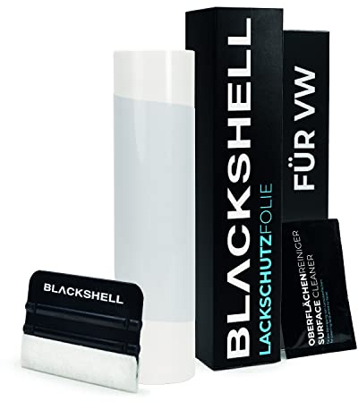 Blackshell® Ladekantenschutz Folie passend für VW Passat Variant | Typ B6 (3C) | 2005-2012 Transparent - passgenauer Stoßstangenschutz inkl. Set für Folierung