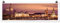 Bilderwelten Poster - Canalettoblick Dresden - Panorama Querformat, Glänzend 30 x 90cm