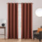 KOUFALL Rust-Terrakotta-Vorhänge für Wohnzimmer, gemütliches Boho-Herbstdekor, wärmeisoliert, Raumverdunkelung, Vintage-Vorhangbahnen, 213 cm lang, 2er-Set, Dunkles gebranntes Orange