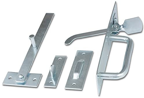 XFORT® Zinc Suffolk Gate Latch, Garden Gate & Garden Door Catch, Auto Gate Suffolk Thumb Latch Ideal for Keeping Outdoor Gates & Doors Firmly Shut.