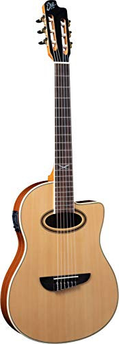 EKO Guitars - NXT NYLON N100CE - Guitarra clásica cutaway electrificada, tapa de abeto, bandas, fondo y mástil de caoba, diapasón de South American Roupanà, escala de 650 mm, color natural