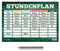 itenga Stundenplan DIN A4 mit Motiv doppelseitig eine Seite abwischbar 300g Karton Stundenplan für Mädchen und Jungen (Formel)