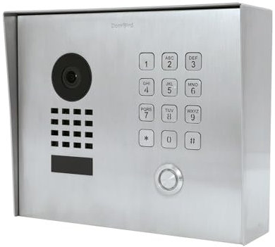 DoorBird D1101KH Classic Aufputz IP Video Türstation | Video-Türsprechanlage mit 1 Ruftaste, Keypad, Bluetooth, HD-Video, Bewegungssensor, in Edelstahl V2A