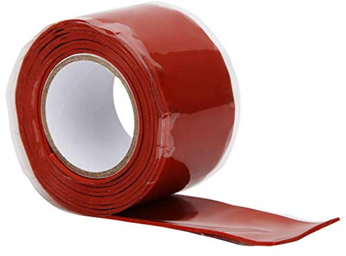 Wasserdichtes Klebeband, Home Pipe, starke Klebrigkeit PVC PPR-Rohre Reparaturzubehör 1 Meter Länge Weiß/Rot für Metallrohre, Eisengussrohre(rot)