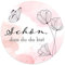 Aufkleber Schön dass du da bist 4,5 cm - Hochzeit Sticker ideal für Gastgeschenk in vielen verschiedenen Designs (40x Stück, Schmetterling)