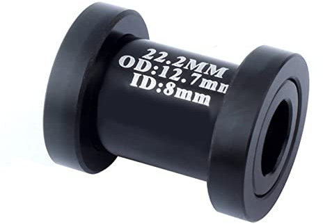 Fahrrad Hinterer Stoßdämpfer Buchse, Asudaro Aluminiumlegierung Dämpferbuchse Außendurchmesser 12,7 Innendurchmesser 8/10 mm Für Faltbare Rennräder MTB,22,2-8mm