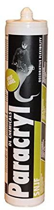 DL CHEMICALS LOTC10044 Mastic Acrylique Paracryl Cartouche de 00310 ML-Noir-Lot de 25-0300002N037466