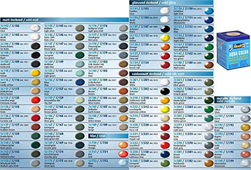 Revell Aquacolor 36xxx Farbensoriment - 5 Stück 18ml Dosen eigene Auswahl, günstiger als Einzelkauf - Schnellversand garantiert … (5)