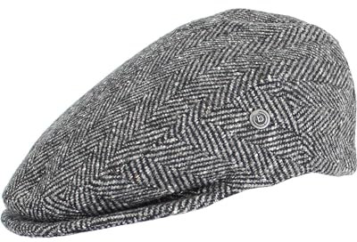 bugatti Herren Schirmmütze in Fischgrät-Muster mit britischem Flair - Größe 55-62 Light Grey