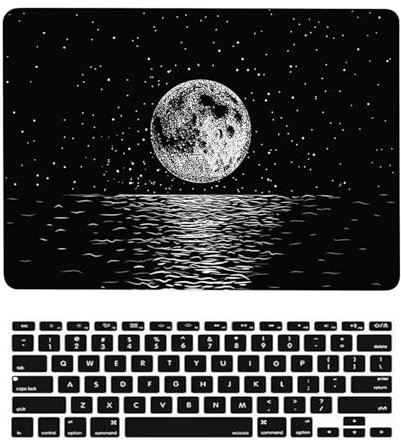 Custodia Compatibile con Macbook Air 11 pollici 2015 2014 2013 2012 2011 2010 A1370 A1465, Case Rigida Protettivo Plastica Copertina & Tastiera Cover, Nero