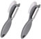2pcs Vegetable Peeler/Multifunctional 3-in-1 Potato Peeler with Brush/Stainless Steel Portable Peeler/White