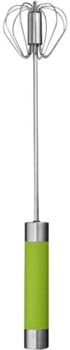 Whizzy Whisk,Semi Automatic Whisk,Subsequently Whisk,Semi Automatic Whisk Beater,Mixer Egg Milk Beater Milk Frother,Stainless Steel Semi-Automatic Whisk for Blending,Kitchen Tools (12in)