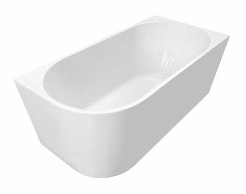 TIBERA R Freistehende Eckbadewanne 150x75cm, weiß