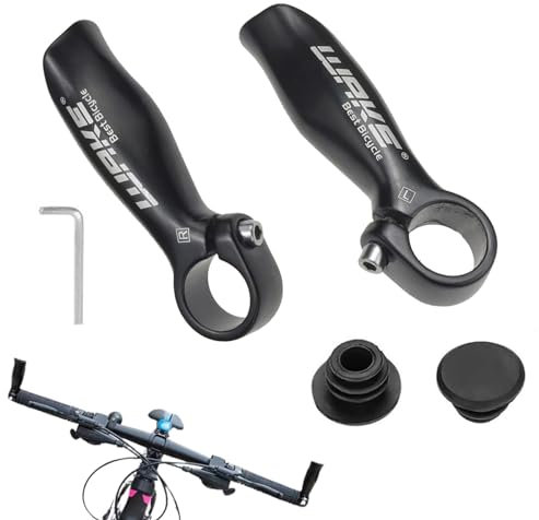 1 Paar Fahrrad Lenkerenden Aluminiumlegierung MTB Bar Ends Fahrrad Hörner Fahrradgriffe Bike Sicherheit Lenker Griffe für Rennrad Mountainbike 22,2 mm